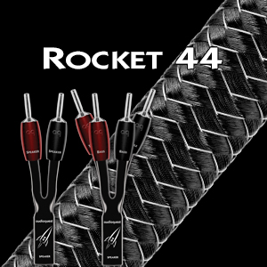 AudioQuest Rocket 44 Gamma Completa Cavo Altoparlante W/Argento Spine AudioQuest Nuovo 